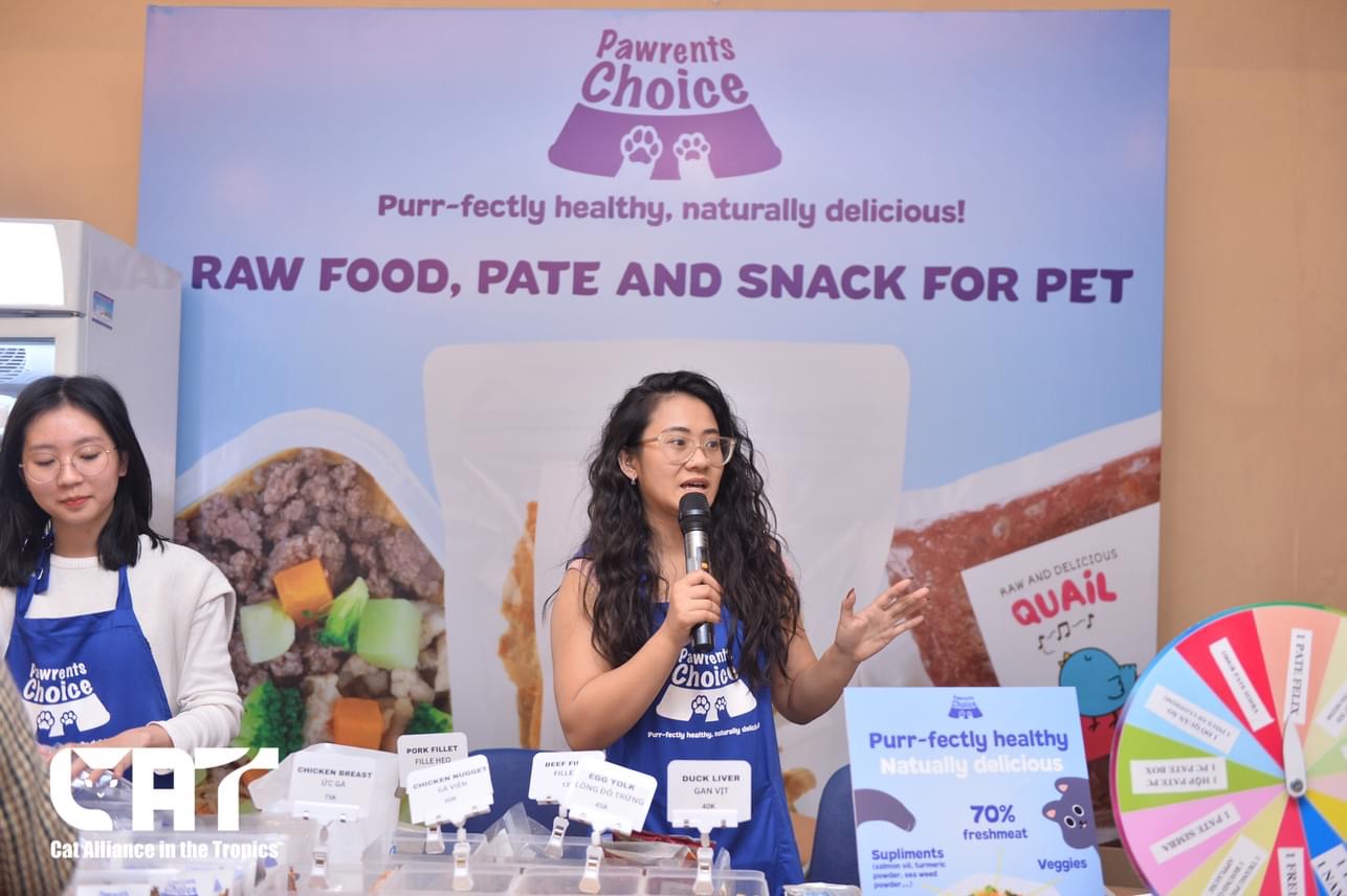 Giới thiệu Pawrents Choice ngay tại gian hàng Cat Show